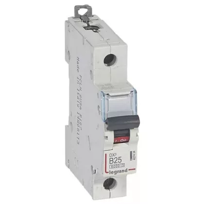 LEGRAND 407434 DX3 circuit breaker 1P B25 6000A/10kA