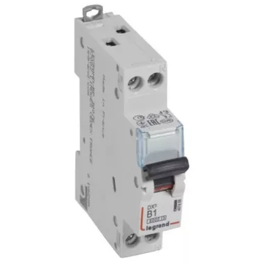 LEGRAND 407468 DX3 kismegszakító 1P+N B1 6000A/10kA LEGRAND 407468 DX3 kismegszakító 1P+N B1 6000A/10kA
