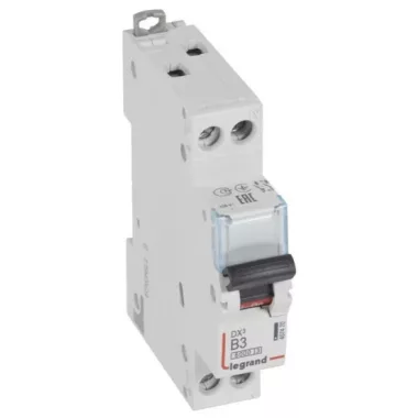 LEGRAND 407470 DX3 kismegszakító 1P+N B3 6000A/10kA LEGRAND 407470 DX3 kismegszakító 1P+N B3 6000A/10kA