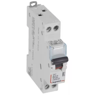 LEGRAND 407478 DX3 kismegszakító 1P+N B32 6000A/10kA LEGRAND 407478 DX3 kismegszakító 1P+N B32 6000A/10kA