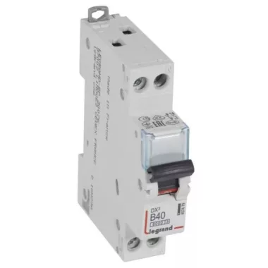 LEGRAND 407479 DX3 kismegszakító 1P+N B40 6000A/10kA LEGRAND 407479 DX3 kismegszakító 1P+N B40 6000A/10kA