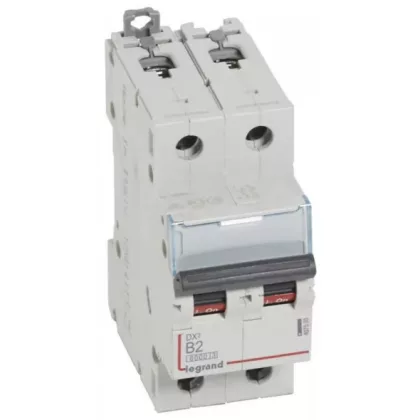 LEGRAND 407503 DX3 kismegszakító 2P B2 6000A/10kA