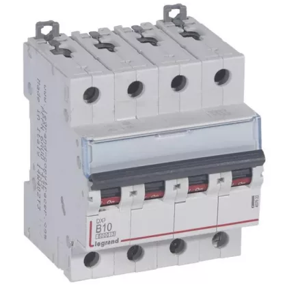 LEGRAND 407622 DX3 kismegszakító 4P B10 6000A/10kA