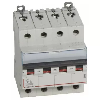 LEGRAND 407624 DX3 kismegszakító 4P B16 6000A/10kA