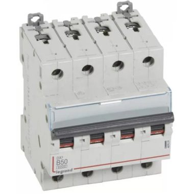 LEGRAND 407629 DX3 circuit breaker 4P B50 6000A/10kA