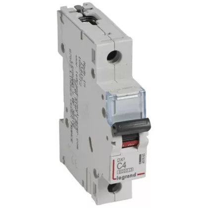 LEGRAND 407665 DX3 kismegszakító 1P C4 6000A/10kA