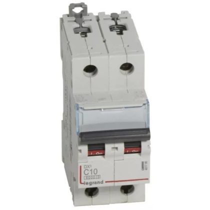 LEGRAND 407798 DX3 circuit breaker 2P C10 6000A/10kA