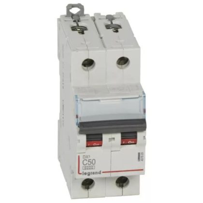LEGRAND 407805 DX3 circuit breaker 2P C50 6000A/10kA