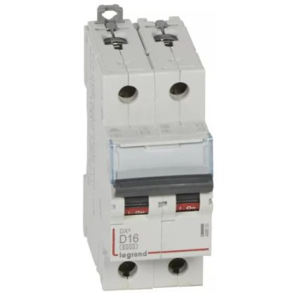 LEGRAND 408031 DX3 circuit breaker 2P D16 6000A/10kA