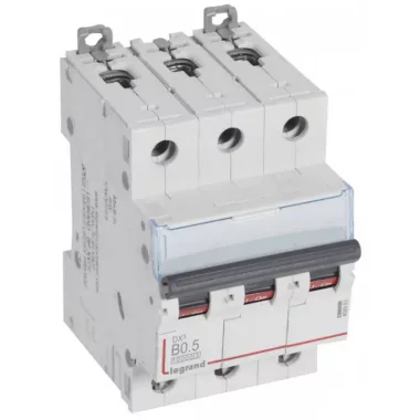 LEGRAND 408983 DX3 kismegszakító 3P B0,5 10000A / 16 kA