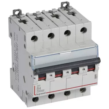 LEGRAND 409061 DX3 kismegszakító 4P B4 10000A / 16 kA
