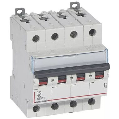 LEGRAND 409062 DX3 kismegszakító 4P B6 10000A / 16 kA