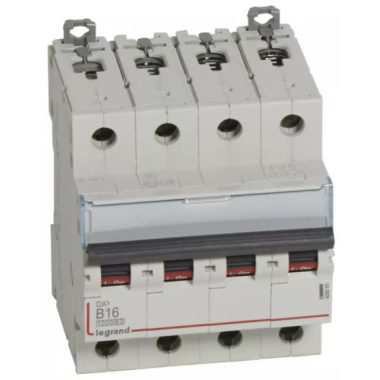 LEGRAND 409065 DX3 kismegszakító 4P B16 10000A / 16 kA
