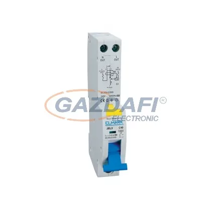   ELMARK kombinált védkapcsoló beépített túláramvédelemmel, RCBO JEL3 C25, 1P+N, 25A/30mA, 10kA, 230V, C