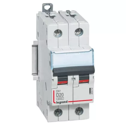 LEGRAND 409452 DX3 circuit breaker 2P D20 10000A / 16 kA