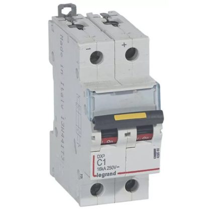 LEGRAND 409560 DX3-DC egyenáramú kismegszakító 2P C1 16KA