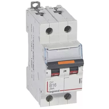 LEGRAND 409716 DX3 kismegszakító 25kA 2P 230/400V~ B16