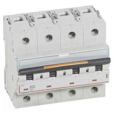 LEGRAND 409745 DX3 kismegszakító 25kA 4P 400V~ B32