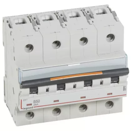 LEGRAND 409747 DX3 circuit breaker 25kA 4P 400V~ B50