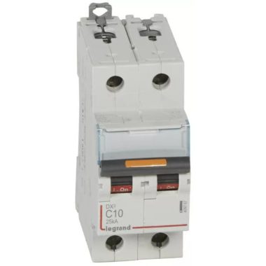 LEGRAND 409767 DX3 circuit breaker 25kA 2P 230/400V~ C10