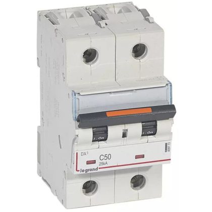 LEGRAND 409773 DX3 kismegszakító 25kA 2P 230/400V~ C50