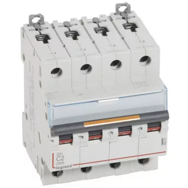 LEGRAND 409792 DX3 kismegszakító 25kA 4P 400V~ C6