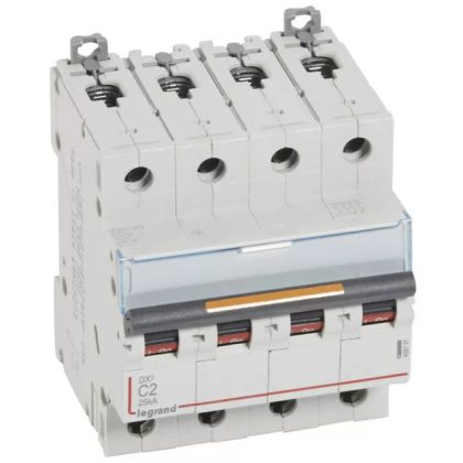 LEGRAND 409792 DX3 kismegszakító 25kA 4P 400V~ C6