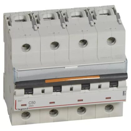 LEGRAND 409799 DX3 kismegszakító 25kA 4P 400V~ C50