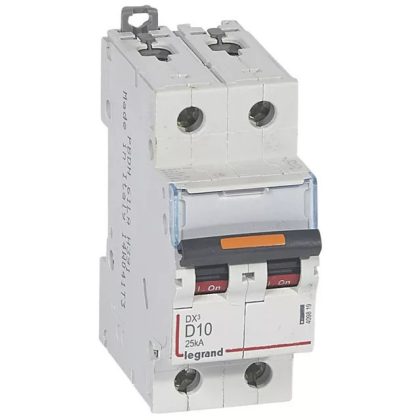 LEGRAND 409819 DX3 circuit breaker 25kA 2P 230/400V~ D10