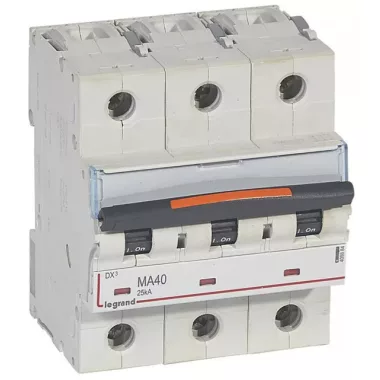 LEGRAND 409884 DX3 kismegszakító 25kA 3P 400V~ MA40