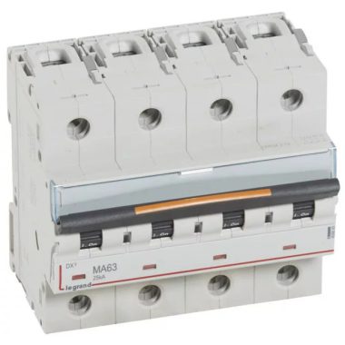 LEGRAND 409895 DX3 kismegszakító 25kA 4P 400V~ MA63