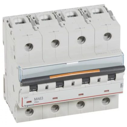 LEGRAND 409895 DX3 kismegszakító 25kA 4P 400V~ MA63