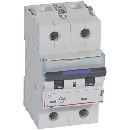 LEGRAND 410154 DX3 kismegszakító 50kA 2P 230/400V~ C63