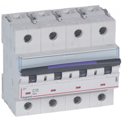 LEGRAND 410173 DX3 kismegszakító 50kA 4P 400V~ C10