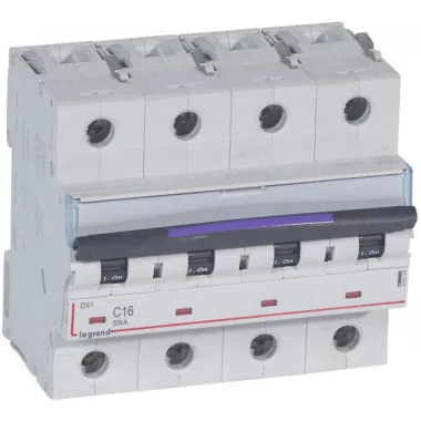 LEGRAND 410175 DX3 kismegszakító 50kA 4P 400V~ C20