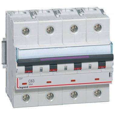 LEGRAND 410180 DX3 kismegszakító 50kA 4P 400V~ C63