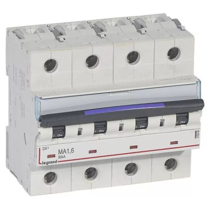LEGRAND 410256 DX3 kismegszakító 50kA 4P 400V~ MA1,6