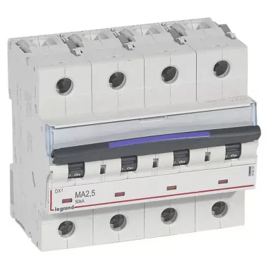 LEGRAND 410257 DX3 kismegszakító 50kA 4P 400V~ MA2,5