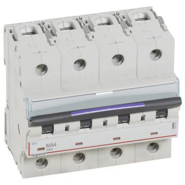LEGRAND 410259 DX3 kismegszakító 50kA 4P 400V~ MA6,3