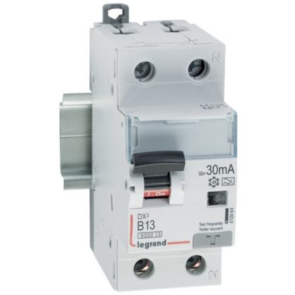   LEGRAND 410964 DX3 1P+N kombinált áram-védőkapcsoló B13 6000A / 10kA 30mA A típus