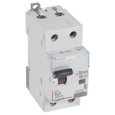 LEGRAND 410967 DX3 1P+N kombinált áram-védőkapcsoló B25 6000A / 10kA 30mA A típus