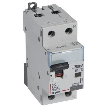   LEGRAND 411062 DX3 1P+N kombinált áram-védőkapcsoló C20 6000A / 10kA 30mA A típus