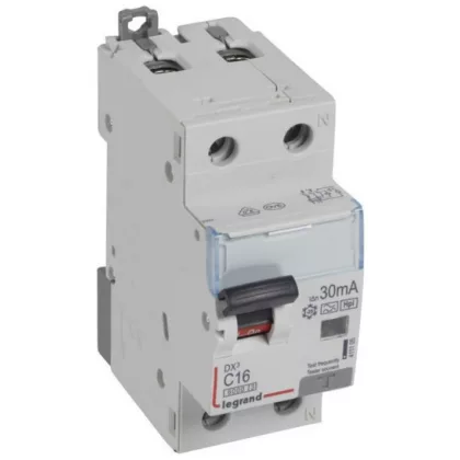 LEGRAND 411105 DX3 1P+N kombinált áram-védőkapcsoló C16 6000A / 10kA 30mA A-Hpi+