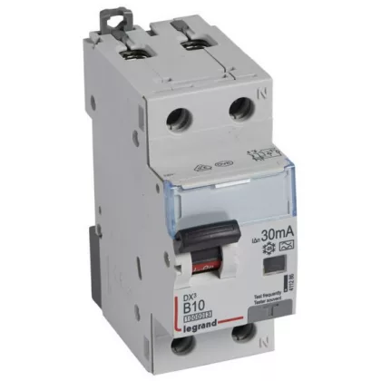  LEGRAND 411286 DX3 1P+N kombinált áram-védőkapcsoló B10 10000A / 10kA 30MA A típus