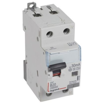 LEGRAND 411305 DX3 1P+N kombinált áram-védőkapcsolóR B20 10000A / 10kA 30MA Hpi