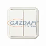   SCHNEIDER/ELSO 411504 Csillárkapcsoló, IP44, 10A, csavaros bekötés, fehér