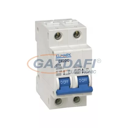 ELMARK kismegszakító, 62DC/2A, 2P, 6kA, C