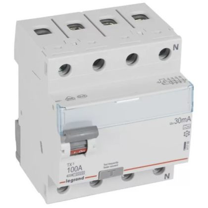   LEGRAND 411768 TX3 áram-védőkapcsoló 4P D 100A 30MA A (Fi-relé)