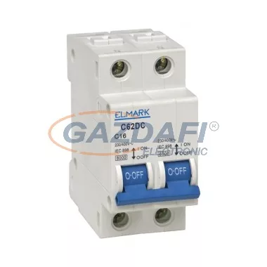 ELMARK kismegszakító, 62DC/4A, 2P, 6kA, C