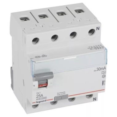 LEGRAND 411787 TX3 áram-védőkapcsoló 4P D 80A 300MA A (Fi-relé)